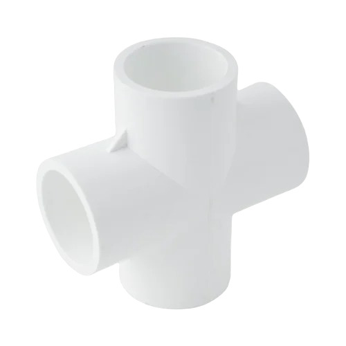 Upvc Cross Tee - UPVC, 1/2 Inch, White | Good Condition, Premium Quality, Cross Tee Shape