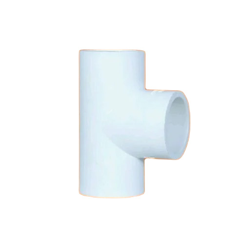 Upvc Plain Tee - Upvc Material, 1 Inch Size, White Color | Tee Shape, Good Condition, Premium Quality