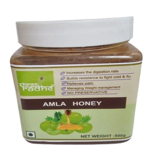 Amla Honey - Liquid Form, Sweet Flavor | Food Grade, Health & Food Supplement, 18 Month Shelf Life, Packaged in Bottle