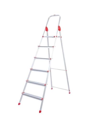 Arize Four Step Ladder - Aluminium, Compact Storage with Non-Slip Feet | Rust-Proof, Weather Resistant, Strong Load Capacity, Easy to Use, Multi-Purpose