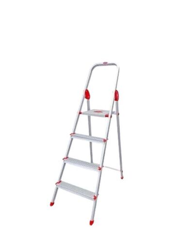 Arize Six Step Ladder - Aluminium, Compact, Rust-Proof | Non-Slip Feet, Stable Support, Weather Resistant