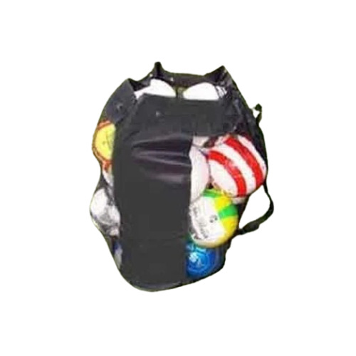 Ball Carry Bag - Polyester Material, Lightweight Black Design | Secure Multiple Balls, Adjustable Straps for Easy Transport