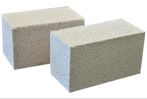 Calcium Silicate Brick - Sand-Lime Bricks, Rectangular Gray Design | Fire Resistant, Moisture Resistant, Eco-Friendly, Low Water Absorption, Strong Compression Strength