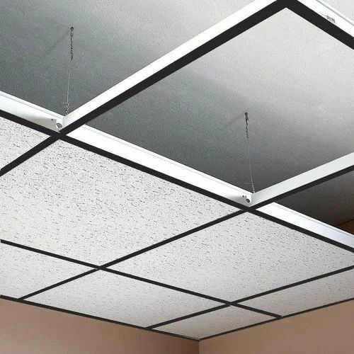 Ceiling Grid Tiles - Asbestos Cement Thickness - 6 mm | Durable Fine Finished Long Lasting Coated for Industrial Office Usage
