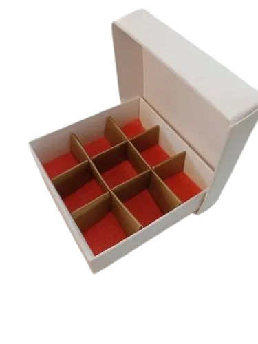 Cupcake Boxes - 4x4x2.5 Inches | White Cardboard with Eight Partitions, Printed Design