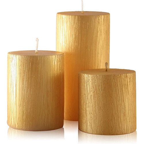 Elegant Beeswax Dinner Candle - Handmade Round Design | 20 Hours Long Burn Time, Fragrant Scented Options, Colored Flame, Drip-Free, Smooth Surface, Steady Flame