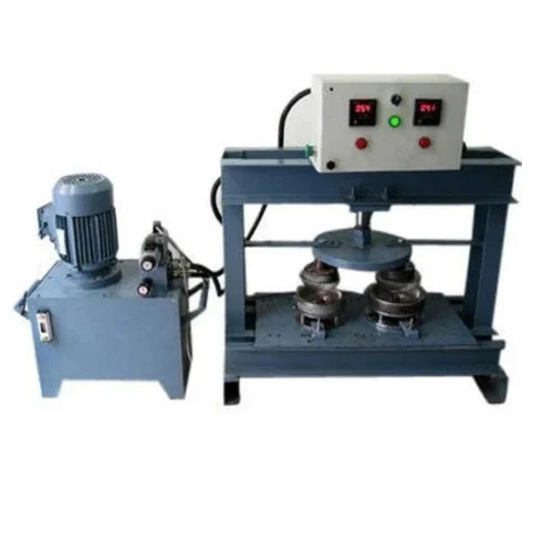 Double Die Paper Plate Making Machine - 14 Inch Plate Size, 2000 Plates/Hour Production Capacity | Semi-Automatic, Mild Steel, 1.5 HP Motor, Multicolor Finish, 1 Year Warranty