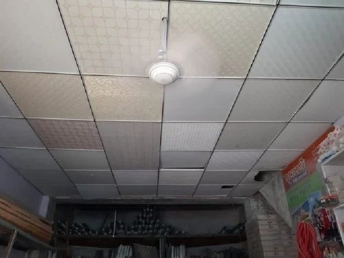 Fall Ceiling Panel - Aluminum Alloy 2 to 4 Inches Thick | PE Coated Waterproof Customized Size Plain Pattern for Office Use