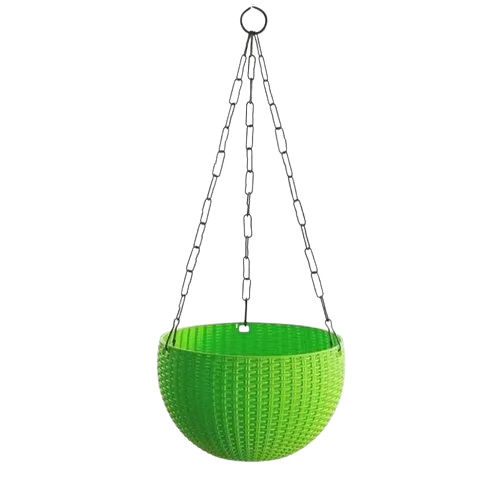 Green Plastic Hanging Flower Pot