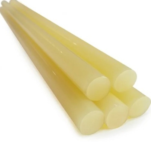 Hot Melt Glue Stick - 200MM Length, 100% Solid Content, White Color, Ideal for Plastic Applications
