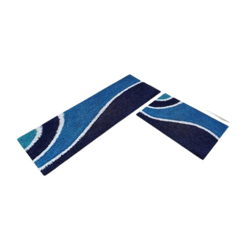 Kitchen Runner Floor Mat - Cotton 20 mm Thick Multicolor | Slip Resistant Water Resistant Bacteria Resistant Hand Washable