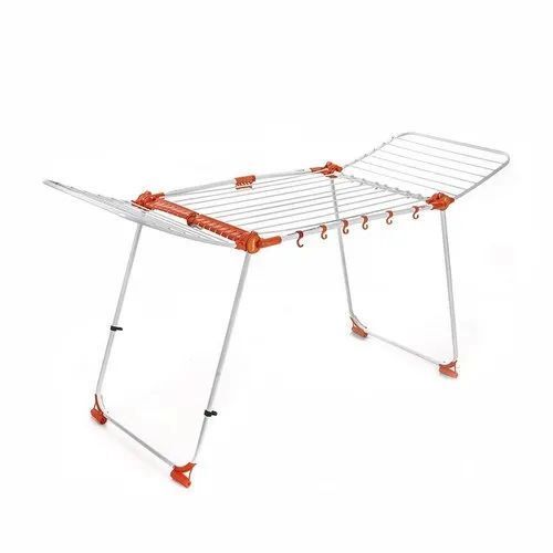 Large Foldable Cloth Drying Stand - Aluminum 15 Meter | Portable, Rust-Resistant, Adjustable Wings, Weather-Resistant, Easy to Store