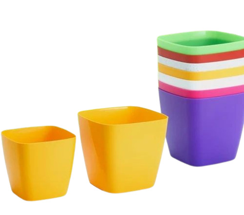 Olive Garden Plastic Pots - Durable Plastic, 14-17 cm Dimensions | Fine Finished, Very Good Shape, Available in All Colors