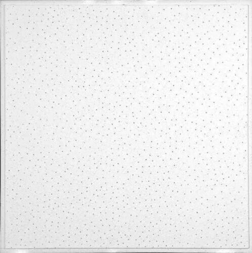 Pin Hole Calcium Silicate Ceiling Tile - Gypsum Material, 595mm x 595mm, Gray Color, 6.5mm Thickness | Durable, Fine Finish, Heat Insulation, Square Edge Design