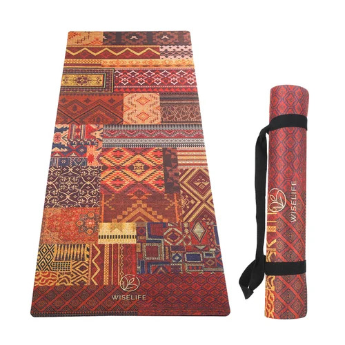 Suede and Natural Rubber Yoga Mat