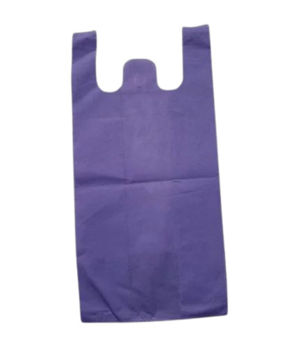 W Cut Non Woven Bag - 1 Kg Capacity, 60GSM, Purple Plain Grocery Bag | Durable Non Woven Material