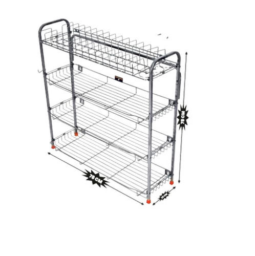 Wall Mounted Utensils Rack  - Material: Stainless Steel