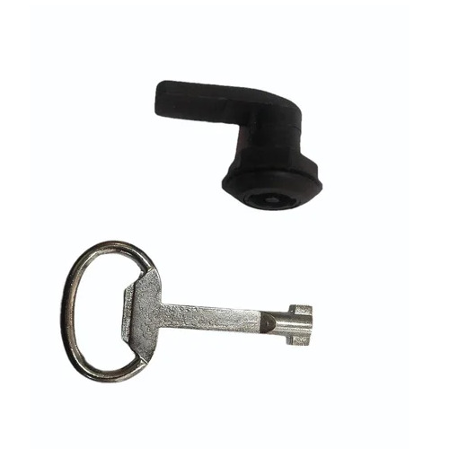 26mm Pin Type Panel Key Lock - Zinc Alloy, Silver Finish | Chrome Plated, Corrosion Resistant, Suitable for Doors and Access Panels