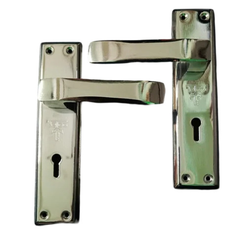 Lever Mortise Lock Set - Stainless Steel, 7 Inch, Polished Finish | Corrosion Resistant, Silver/Golden Color, 2 Keys Included