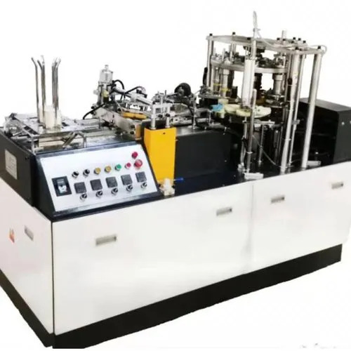 Automatic Paper Cup Making Machine - Mild Steel, 7.5x3.5x4.5 ft , Multicolor | High Production Capacity, 4.5 KW Power, Automatic Control System