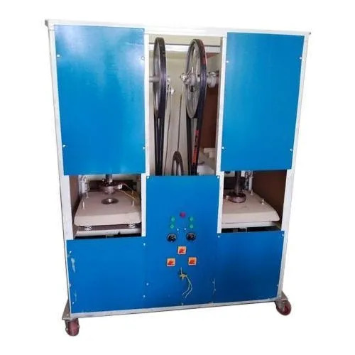 Automatic Paper Dona Making Machine - 6 Inch Size, Mild Steel Construction, Blue Finish | Single Phase Electric Motor, Human Machine Interface Control, 0-5000 Dona Capacity Per Day