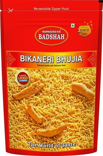 Bikaneri Bhujia Namkeen - Crispy Vegetarian Snack | Salty & Spicy Flavor, Food Grade Quality