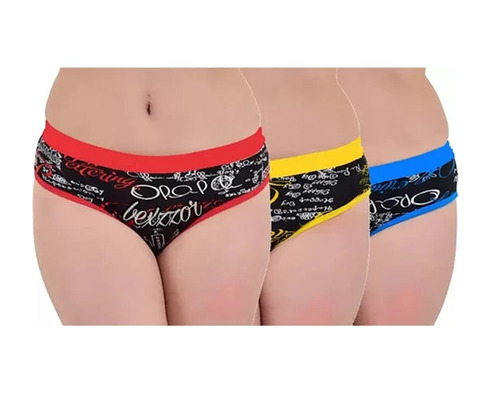 Breathable Ladies Panties - Mid-Rise Hipster, Available in Sizes 28-42, Printed Design , Breathable, Lightweight, Skin-Friendly, Quick Dry