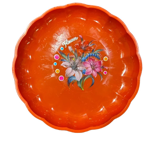 Designer Red Plastic Plates