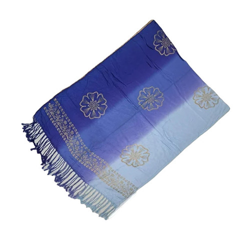 Designer Stoles - Satin, 80 X 36 Inch, Blue | Extremely Warm, Fade & Wrinkle Resistant, Breathable & Lightweight