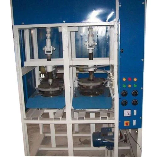 Double Die Paper Plate Making Machine - Mild Steel, Semi-Automatic, Blue | Longer Life, Strong Build, Excellent Finish, Minimal Maintenance