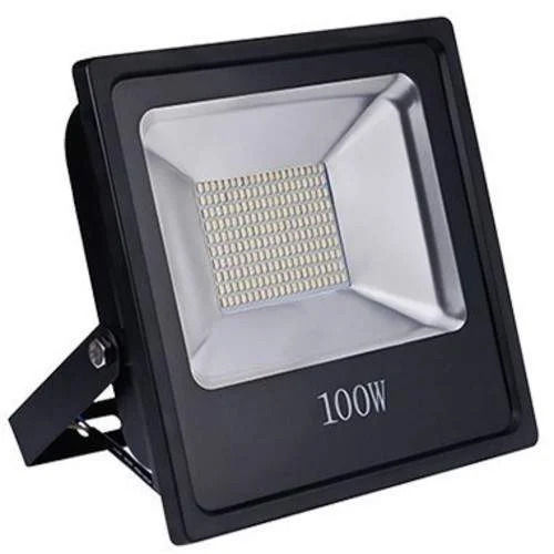 Flood Light - 100 Watt, White and Black | High Luminosity, Energy Efficient, Weather Resistant, Durable Build, Adjustable Angle, Long Lifespan, Compact Design