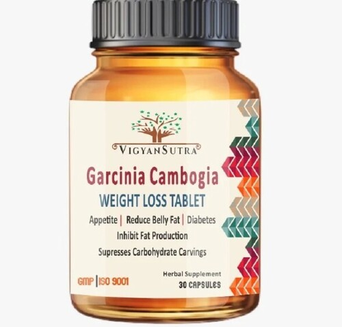 Garcinia Cambogia Capsules - 30 Count, Weight Loss Aid for Appetite Control, Belly Fat Reduction, Diabetes Fat Inhibition, and Carb Craving Suppression