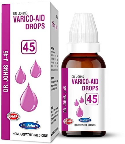 J-45 VARICO-AID Homeopathic Drops - Medicine Grade Homeopathy 100% Safe & No Side Effects Prescription Required