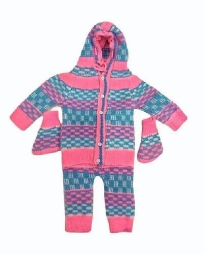 Knitted Woolen Kids Sweater - Wool, Small Size, Unisex, Long Sleeves | Lightweight, Computer Knitted, Multiple Colors Available