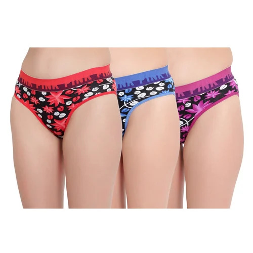Ladies Hipster Panties - Cotton Mid-Rise, Available in Many Different Colors | Breathable, Lightweight, Skin-Friendly, Quick Dry, Includes 3-Piece Set