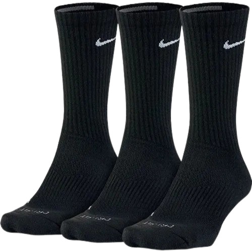 Men Socks - Cotton, Free Size | Knee Length, No Fade, Breathable, Comfortable, Easy Washable, Plain Black