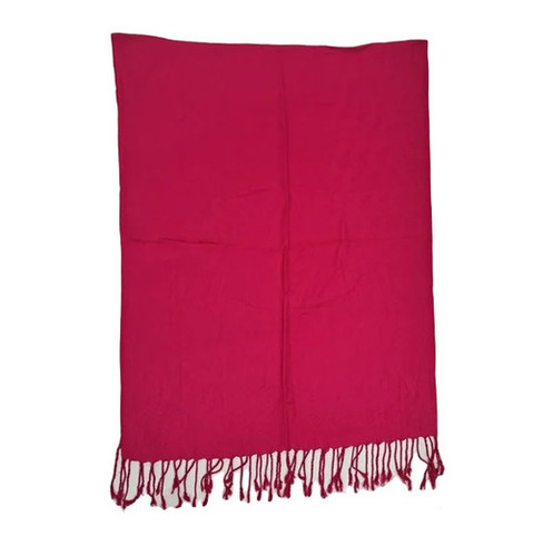 Plain Satin Stoles - 80x36 Inch, Pink | Extremely Warm, Fade & Wrinkle Resistant, Machine Washable, Breathable & Quick Dry