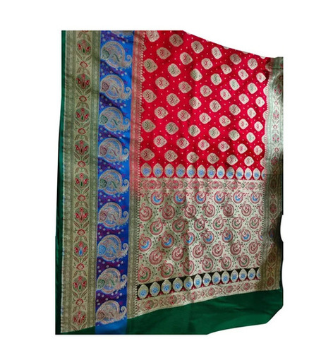 Pure Silk Sarees - 5.50 Meter Length, Multicolor Printed Design | Breathable, Lightweight, Fade & Wrinkle Resistant, Ideal for Festive Occasions