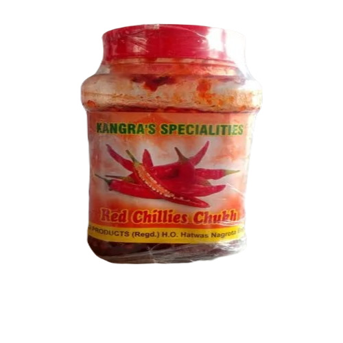 Red Chilli Pickle - Spicy Flavour, Organic Ingredients, Oil Preservation | Tasty and Salty, Perfect for Human Consumption