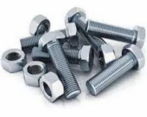 Silver Galvanized Iron Nut Bolts - Color: Anycolour