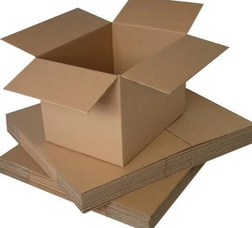 Square Corrugated Packaging Box - 10kg Capacity, Brown Color, Versatile Use in Personal Care, Pharmaceutical, Food, and More