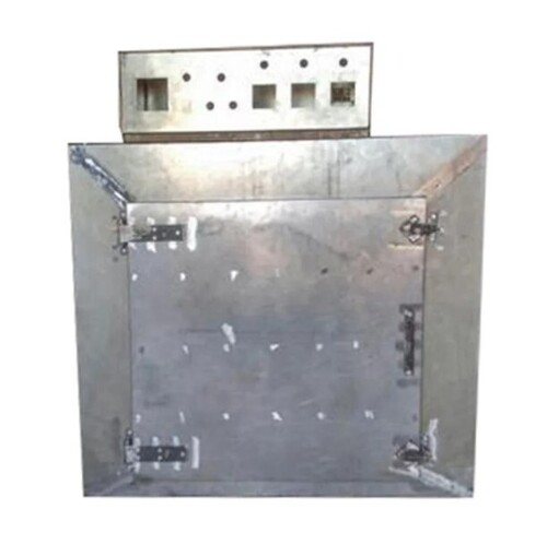 Stainless Steel Industrial Oven - Vertical Down Airflow 500 Kg/hr Capacity 1000Â°C Working Temperature 230V Electric | Silver Finish 50 Hz Frequency