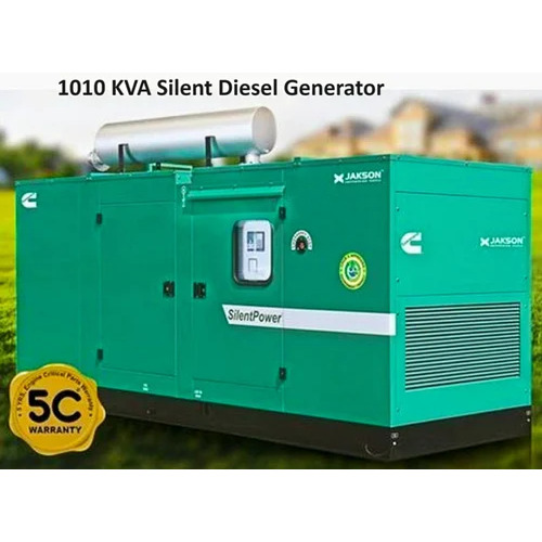 1010 Kva Silent Diesel Generator - Color: Green