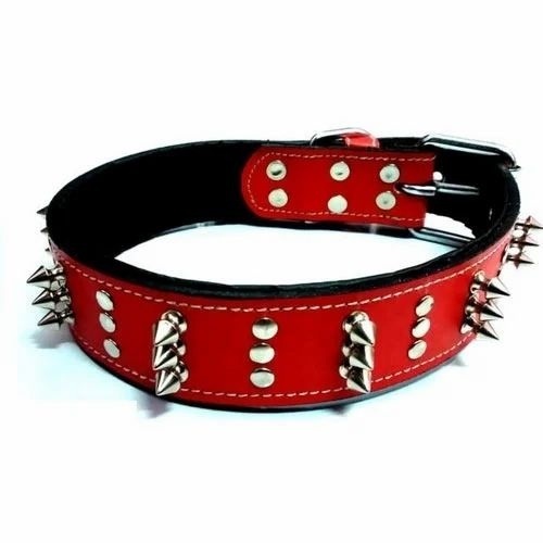 Adjustable Dogs Leather Collar - Premium Leather, Adjustable Sizing for Comfort , Soft Padding to Prevent Irritation, Sturdy Metal Buckle for Security, Classic Design for Stylish Look