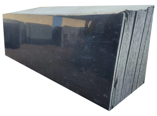 Bhagera Black Granite Slabs - 16mm Thickness, Polished Surface Finish | Scratch Resistant, Rectangular Design for Flooring