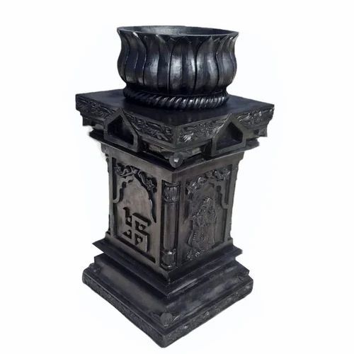 Black Marble Tulsi Stand