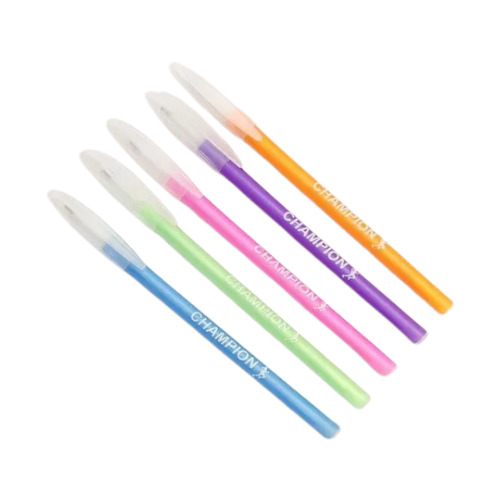 Champion Plastic Ball Pen - Durable Plastic Body, 8-Inch Size, Available in Various Colors | Comfortable Grip, Smooth Ink Flow for Everyday Use