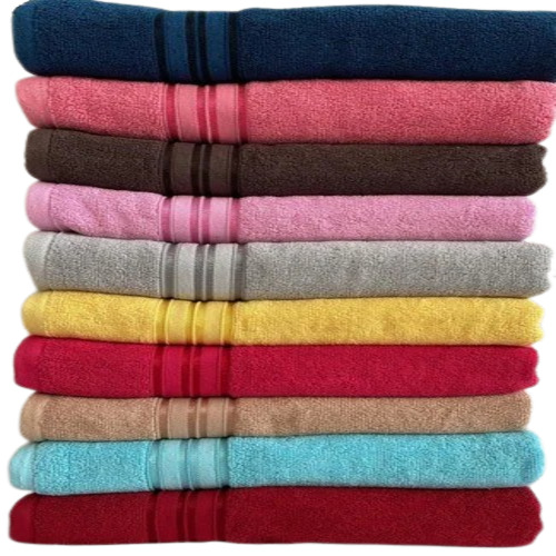 Cotton Bath Towels - 100% Cotton, Rectangle Shape, Multicolor | Soft Texture, Quick Dry, Water Absorbent, Woven Design