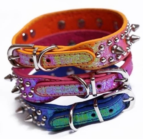 Fancy Dogs Leather Collar - Leather, Lightweight, Multiple Colors | Classic Design, Easy to Clean, Reinforced Stitching, Skin Friendly