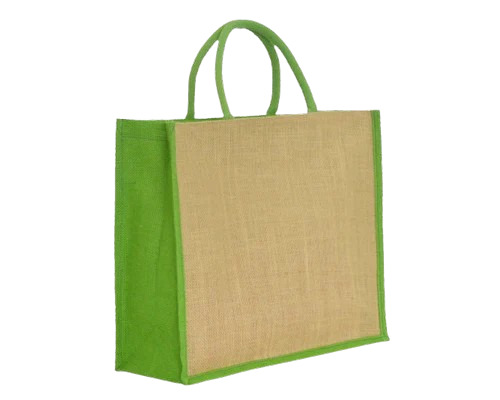 Fashion Jute Handbags - Jute, 39(W) X 356(L) X 15(G), Brown & Green | Durable, Washable, Eco Friendly, Hand Length Handle, Customizable Design